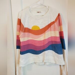 Faherty Sunwashed Slub Crewneck, Size M